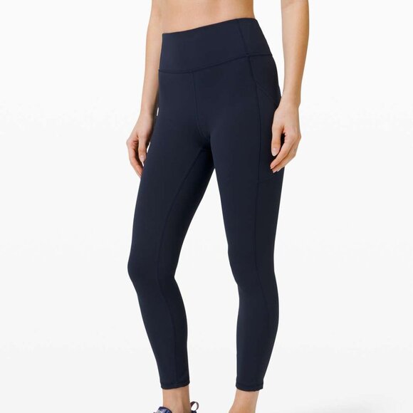 Lululemon Invigorate High-Rise Tight 25" True Navy Size 16 - Picture 1 of 9